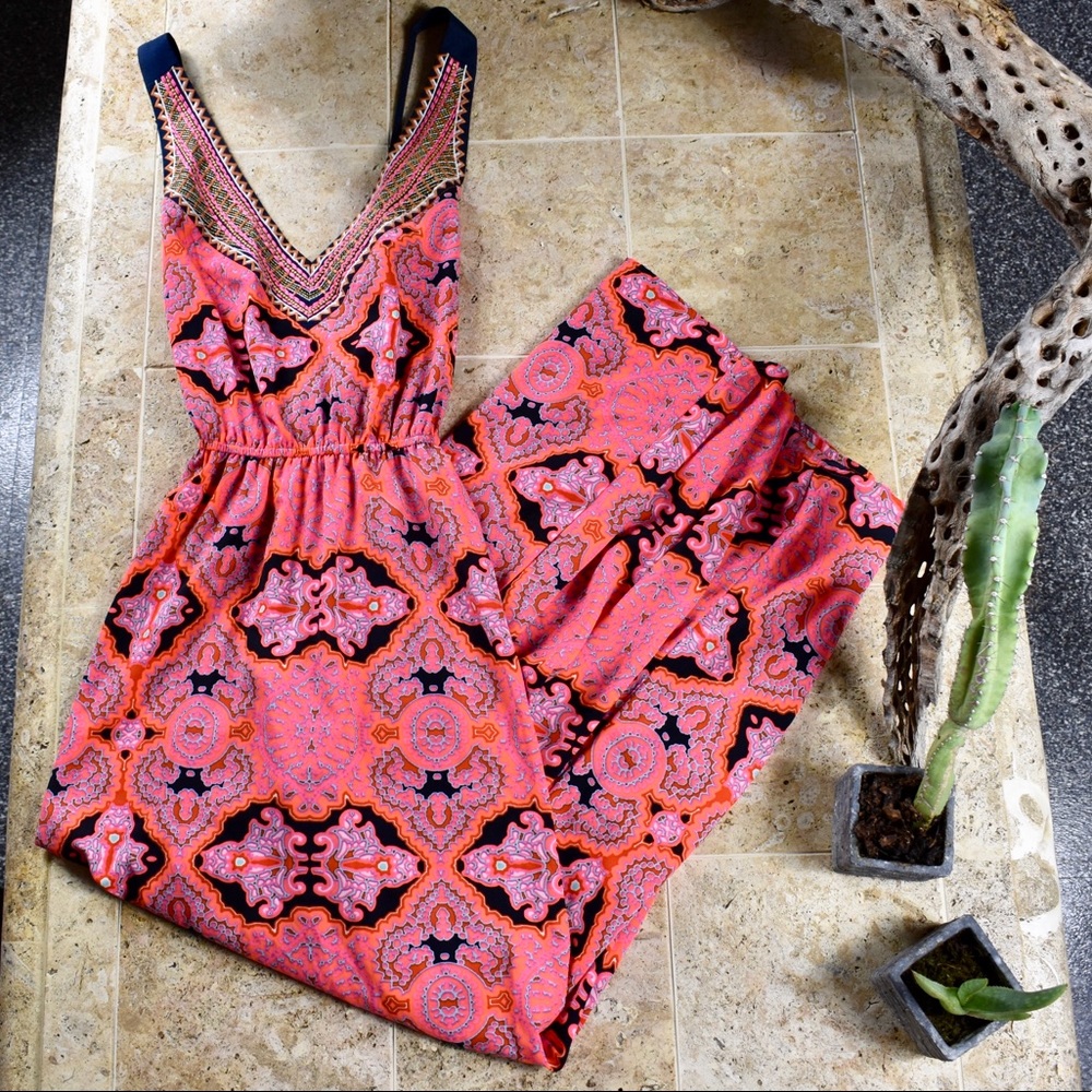Gianni Bini Moroccan embroidered maxi